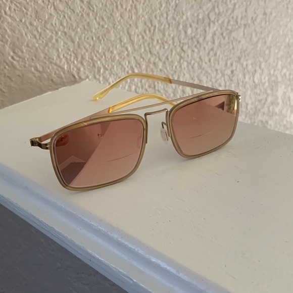 zenni Accessories Zenni Bifocal Sunglasses 20 Readers Gold Tinted